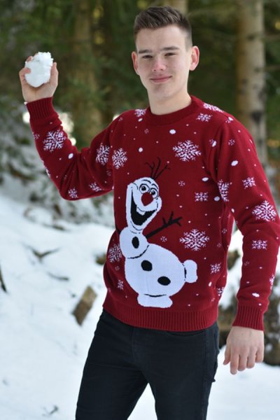 Vianočný pánsky pulóver Olaf