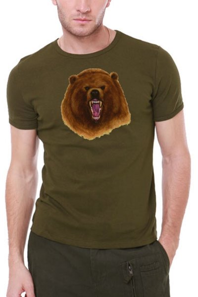 Tričko lovecké Bear 2 man KR zelená