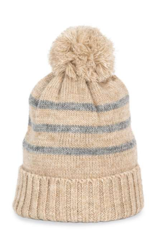 Pletena kapa 03556 unisex beige