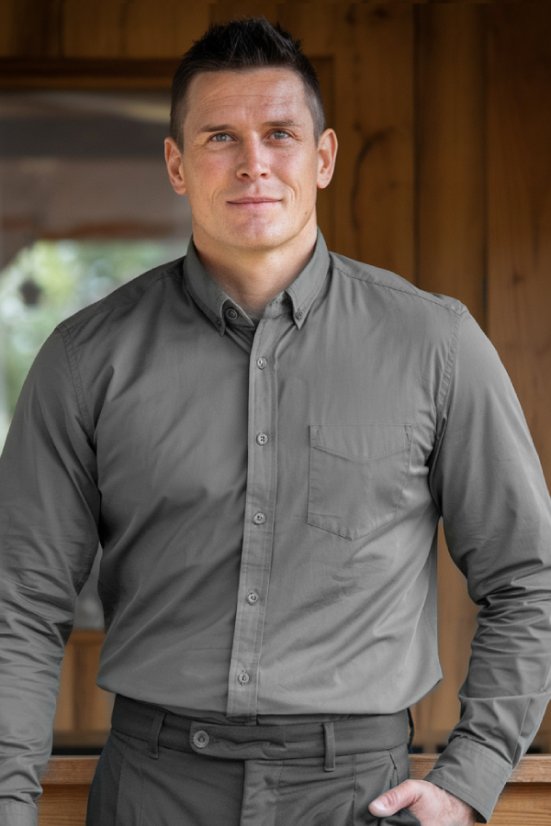 Muška košulja 3XL–6XL – tamnosiva