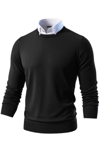 Pánsky pulóver čierna 3XL-6XL