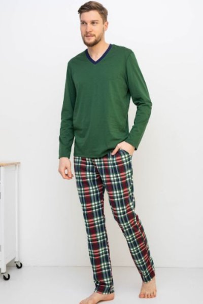 Férfi pizsama 31034 zöld