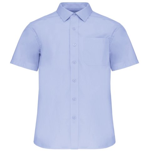 Muška svijetloplava košulja – kratki rukav, velike veličine 3XL–6XL