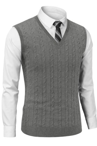 Pánska pletená vesta CrimBB grafit
