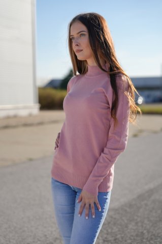 Dámský pulovr JVP3701 pink