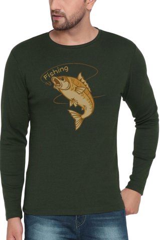 Fishhal póló zöld