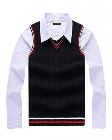 Elegantni moški brezrokavnik kitastim vzorcem Nap-BB modra