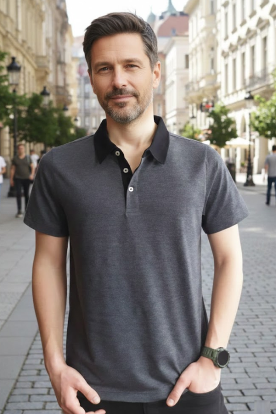 Elegantno polo 44260 grafitno