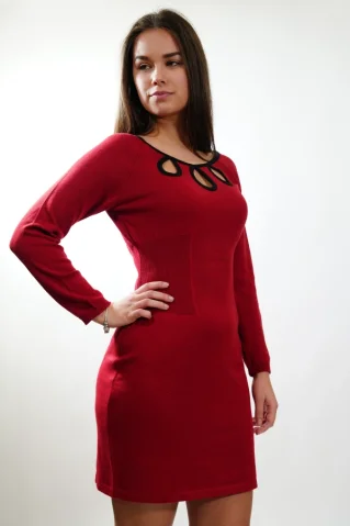 Luxa dámské šaty vínová