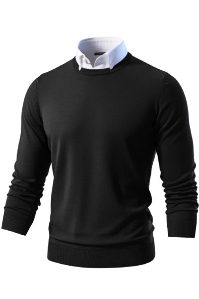 Pánský pulovr černá 3XL-6XL