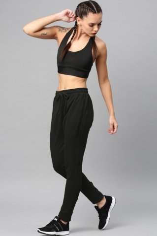 Dolge jogging hlače 90074 črna