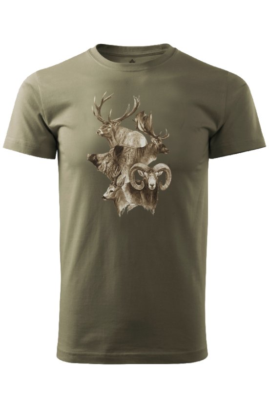 Poľovnícke tričko Wildani – motív divej zveri