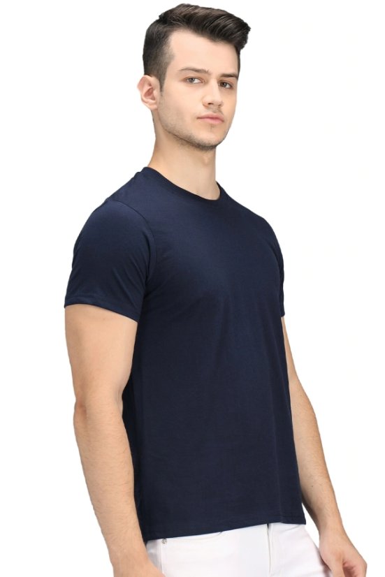 Tamnoplava muška majica, 92% pamuk – 8% elastan