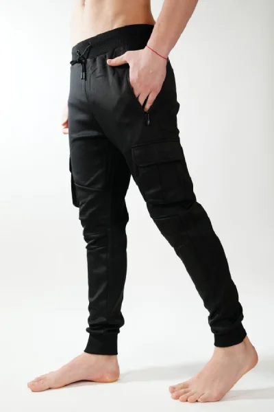 Pantaloni de trening pentru bărbați JVPtep002 negru