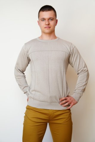 Pulover elegant pentru domni Nigel beige