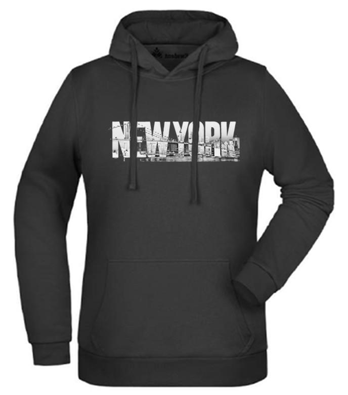 New York-i pulóver fekete
