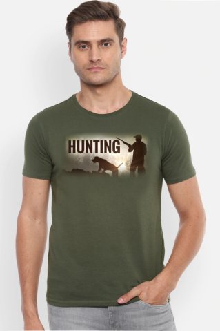 Huntingartnice Muška lovačka majica – motiv lovačkog psa