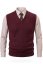 Muški pleteni prsluk Ewident – Elegantno pletivo, bordo