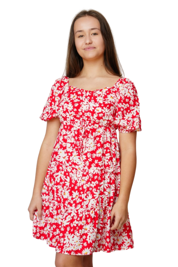 Női nyári ruha JVPC5165 piros