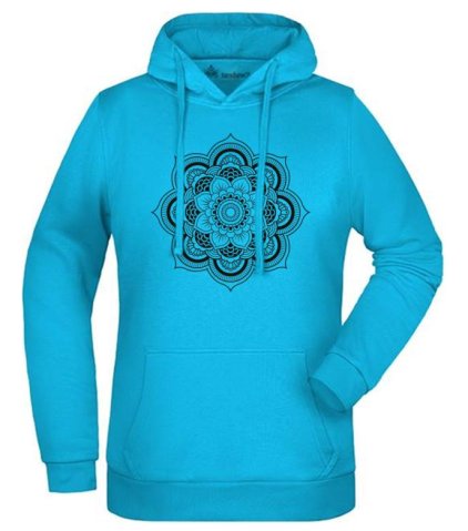 Klasična športno udobna majica s kapuco Mandala
