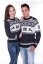 Muški norveški pulover s motivom jelena Life plavi