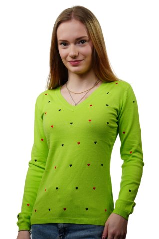 Pulover de dama Srdina lime