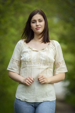 Krojová blúzka EWT143 natur