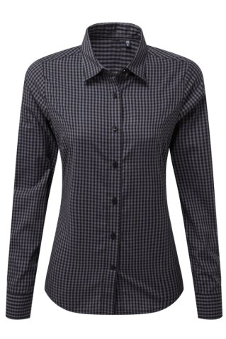 Cămașă de damă cu mâneci lungi 00352 negru