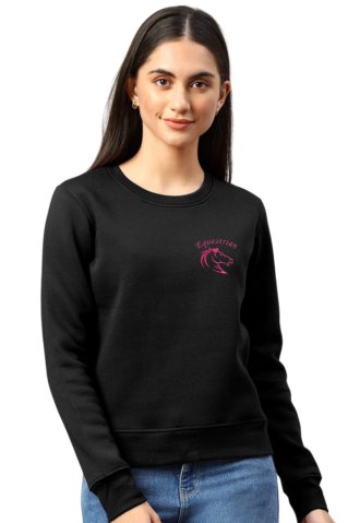 Dámská VYŠÍVANÁ mikina Equepink