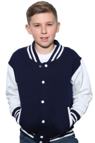 Tmavo modrá mikina pre deti na gombíky 02043J