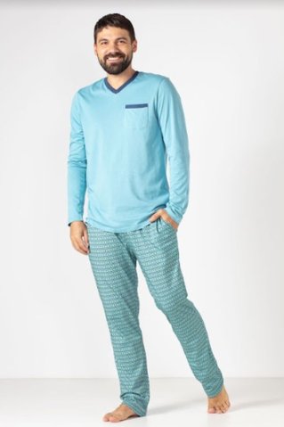 Pijamale bărbați 31005 albastru
