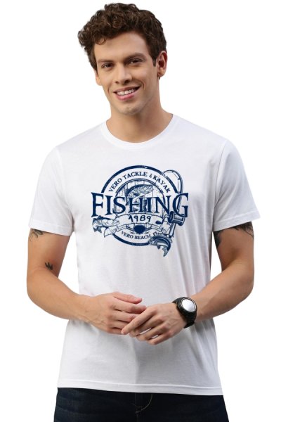 Fishvero póló 100% pamut fehér