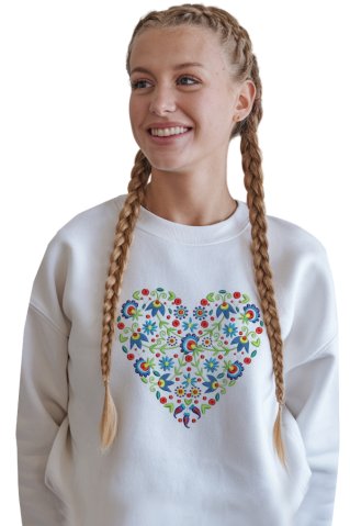 Mikina z vezenino Floral