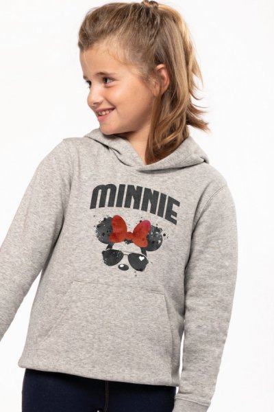 Minnie Mouse šedá mikina pro dívky Minnieart
