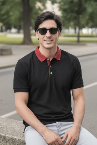 Elegantno polo 44260 crna