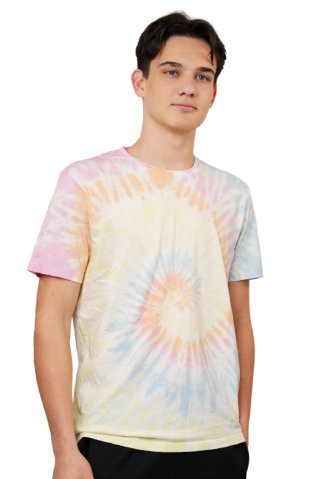 Bavlněné tričko krátký rukáv duha