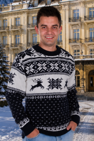 Pánsky nórsky pulóver LIFE – štýlový zimný outfit | EWIDENT