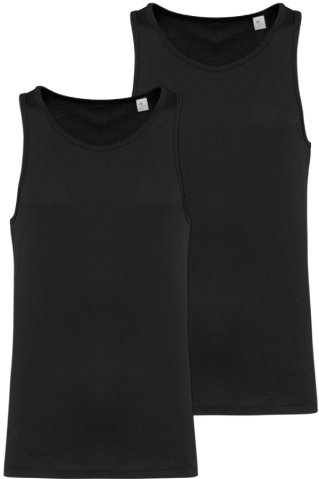 Nátelník 100 % bavlna /2 ks v balení / černá