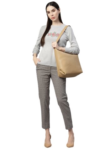 Ženski pulover s VEZOM RUŽA