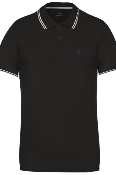 Tricou polo RON negru pentru bărbați 44250