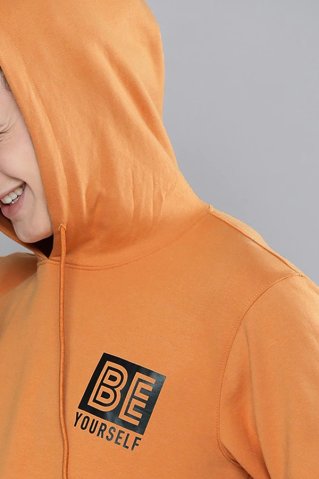 Orange pánska mikina Beyourself
