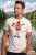 Comfortable men's white Ewident short-sleeved T-shirt with a funny fishing print