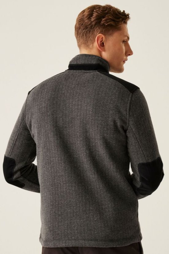 Muška lovačka flis majica s pola patentnim zatvaračem, ojačanja od manšete