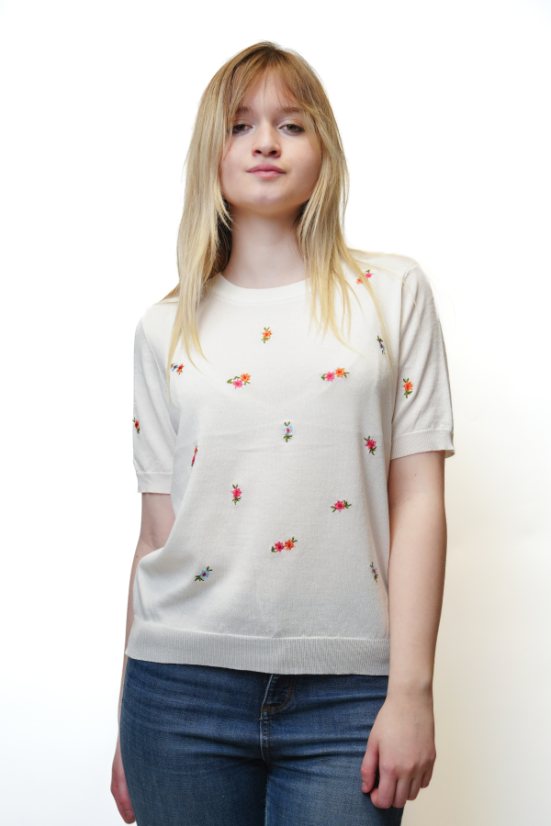 Dámsky natur pulóver 57256