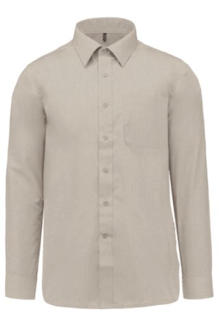 Men’s beige long sleeve shirt