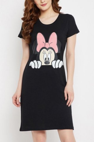 Koszula nocna damska Minnikuk granatowa