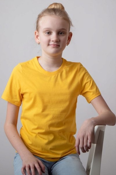 Tricou pentru copii 100%, ACTION 3 buc la pretul de 2 buc, galben - roz - alb