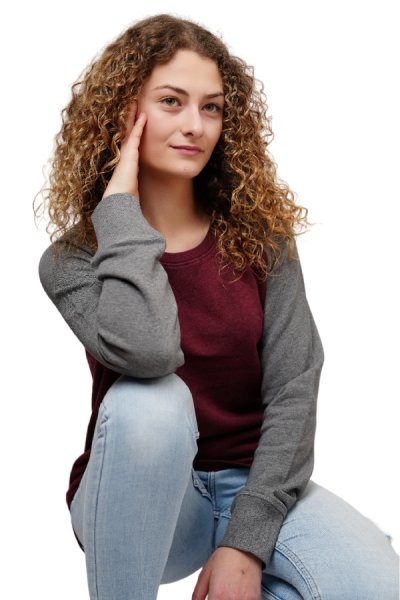 Kétszínű női pulóver