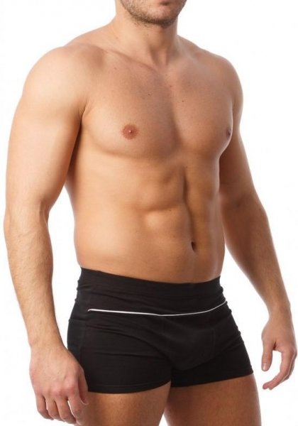 Elegáns férfi boxer 32239X 92% pamut - 8% elasztán / 2db csomagban / fekete