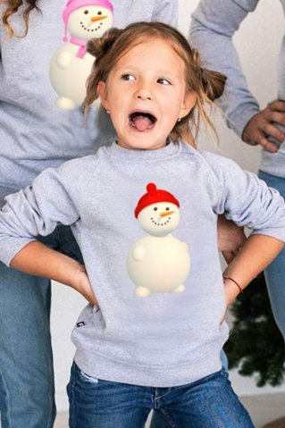 Mikina Snehuliakfamily dieťa